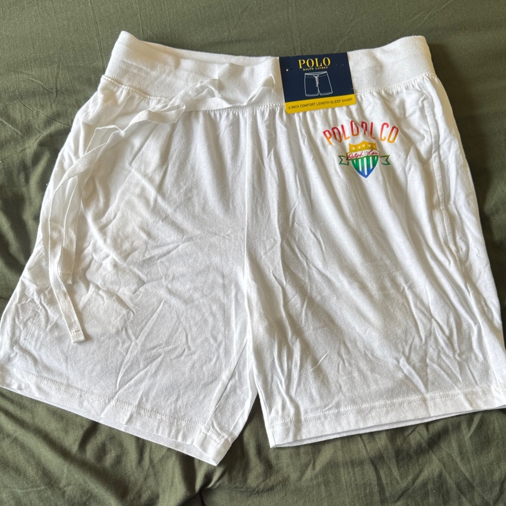 Polo by Ralph Lauren White Athletic Shorts